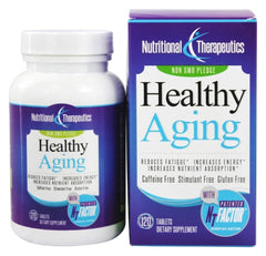 Bottle of Healthy Aging with NT Factor showing 120 tablets