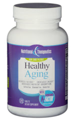 Tablets and packaging detail of Healthy Aging with NT Factor
