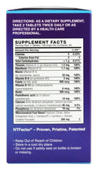 Close-up of NTFactor tablets
