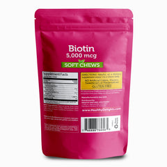 Close-up of Biotin Soft Chews in a pile showing wild berry flavor