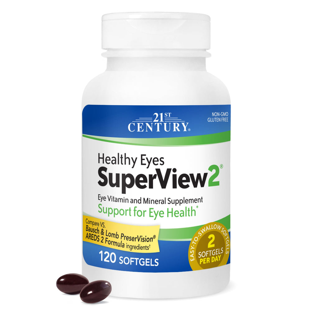 Healthy Eyes SuperView 2 Softgels front view bottle