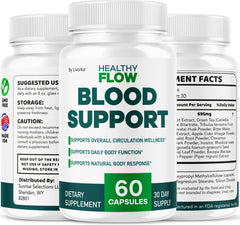 Lifestyle scene with Healthy Flow bottle for daily wellness