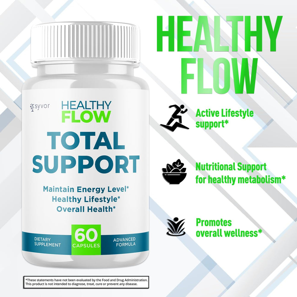 All-natural ingredients concept for Healthy Flow