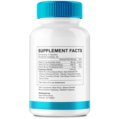 Healthy Flow Total Support Capsules bottle back label