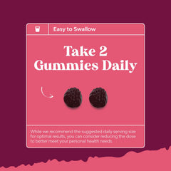 Concept image of healthy hair, skin, and nails with gummies