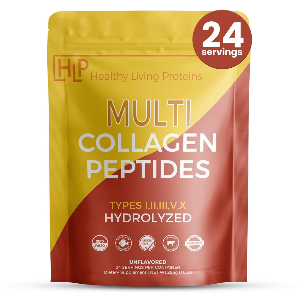 Healthy Living Proteins Multi Collagen Hydrolyzed bottle front label