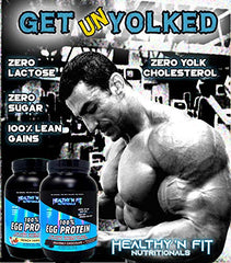 Healthy N Fit egg protein banana scoop blends instantly into keto-friendly shakes.