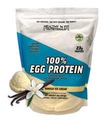 Front view of Healthy N Fit 100% Egg Protein Vanilla 4lb