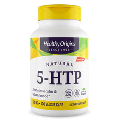 Healthy Origins 5-HTP 100mg 120 veggie capsules bottle