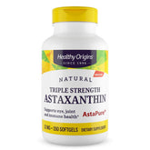 Healthy Origins Astaxanthin 12 mg bottle with Astapure label