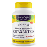 Healthy Origins Astaxanthin 12mg bottle promoting daily immune support