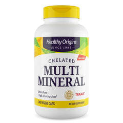 Front view of Healthy Origins Chelated Multi Mineral bottle