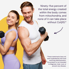 Illustration of heart health support from CoQ10