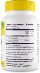 Close-up of softgels inside the Healthy Origins bottle