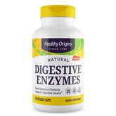 Front view of Healthy Origins Digestive Enzymes bottle with 90 veggie caps