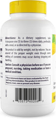 Healthy Origins Inositol powder textured powder close-up suitable for smoothies