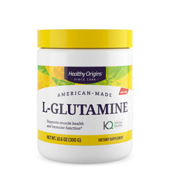 Healthy Origins L-Glutamine 10.6 oz bottle front view