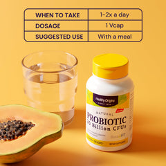 Graphic illustration of 8 probiotic strains