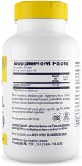 Back label showing ingredients and supplement facts