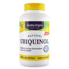 Healthy Origins Ubiquinol 50 mg softgels bottle (hero image)