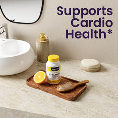 Front view of Healthy Origins Vitamin E bottle