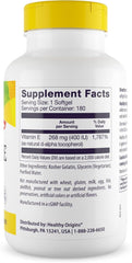 Vitamin E 400 IU label graphic