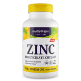Healthy Origins Zinc Bisglycinate Chelate 50 mg bottle with Albion Minerals label