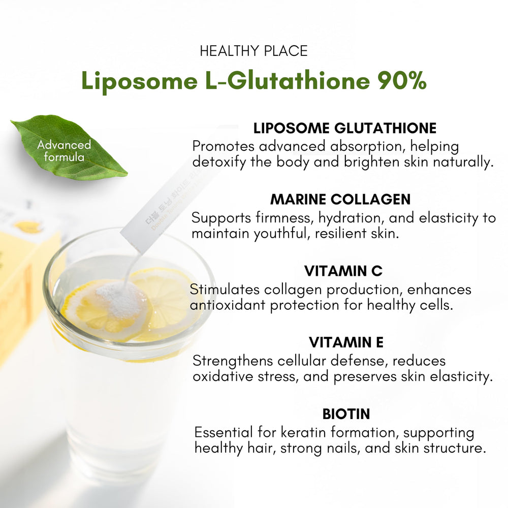 Lemon-lime flavored HEALTHY PLACE stick packet