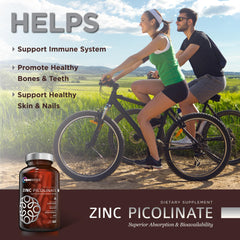 Healthy skin with zinc picolinate supplement