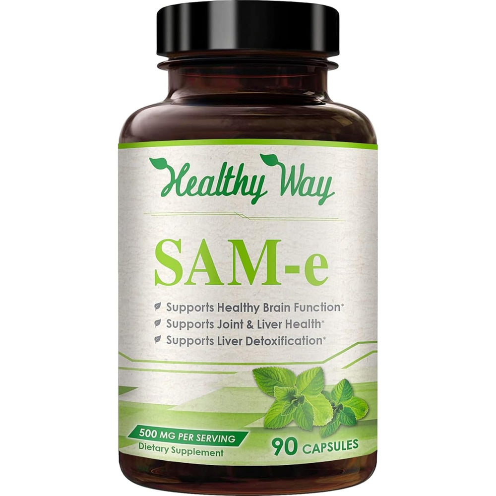 Healthy Way SAM-e 500mg bottle front view