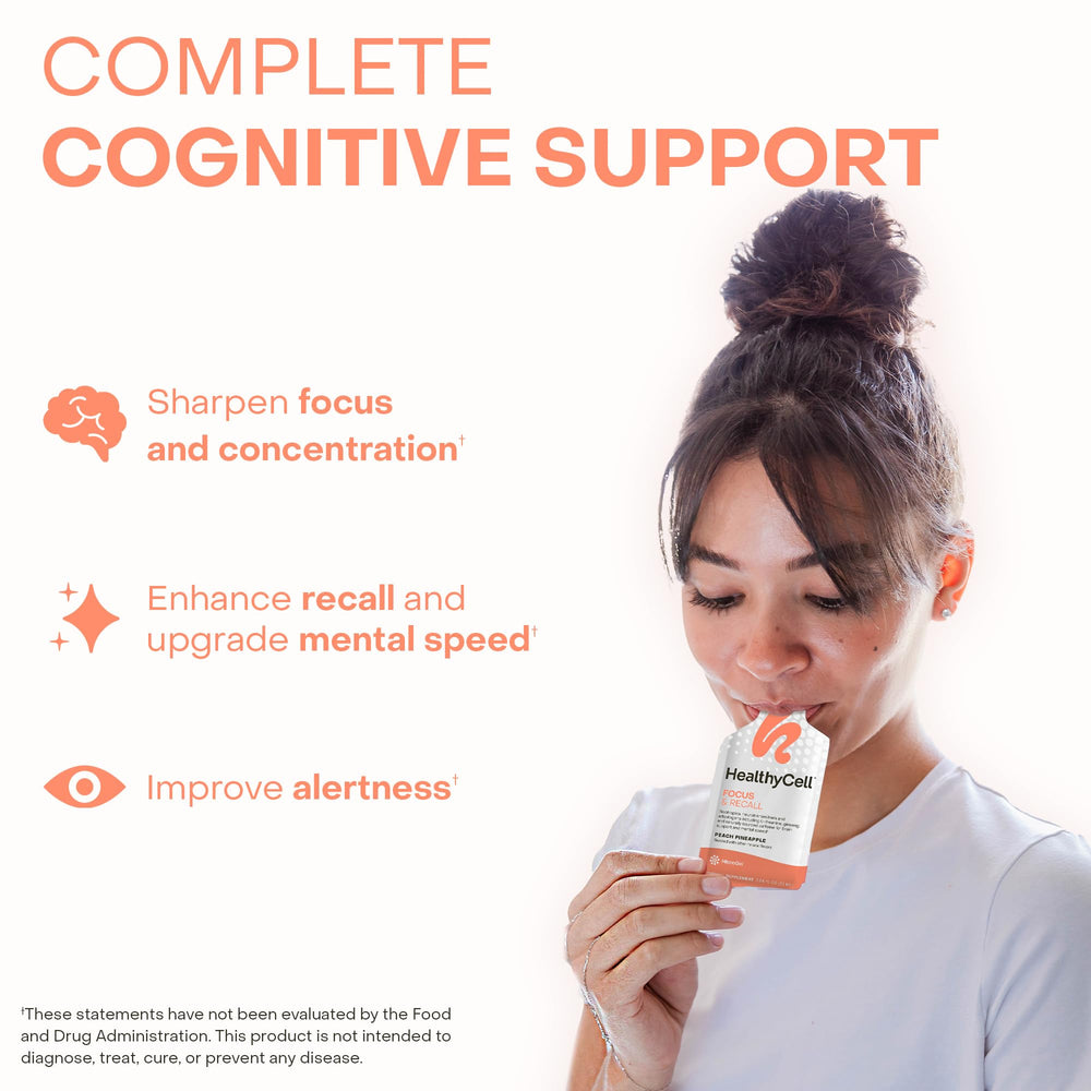 Multiple gel packs for daily on-the-go cognitive support