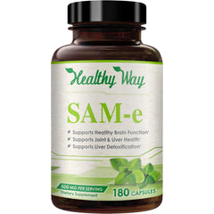 HealthyWayRx 500mg SAM-e bottle front view