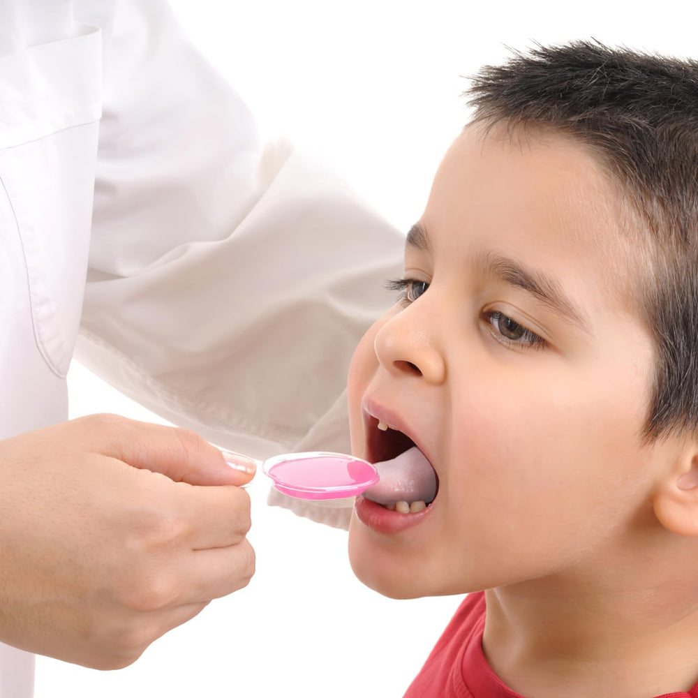 Hygienic disposable tongue protector for medicines