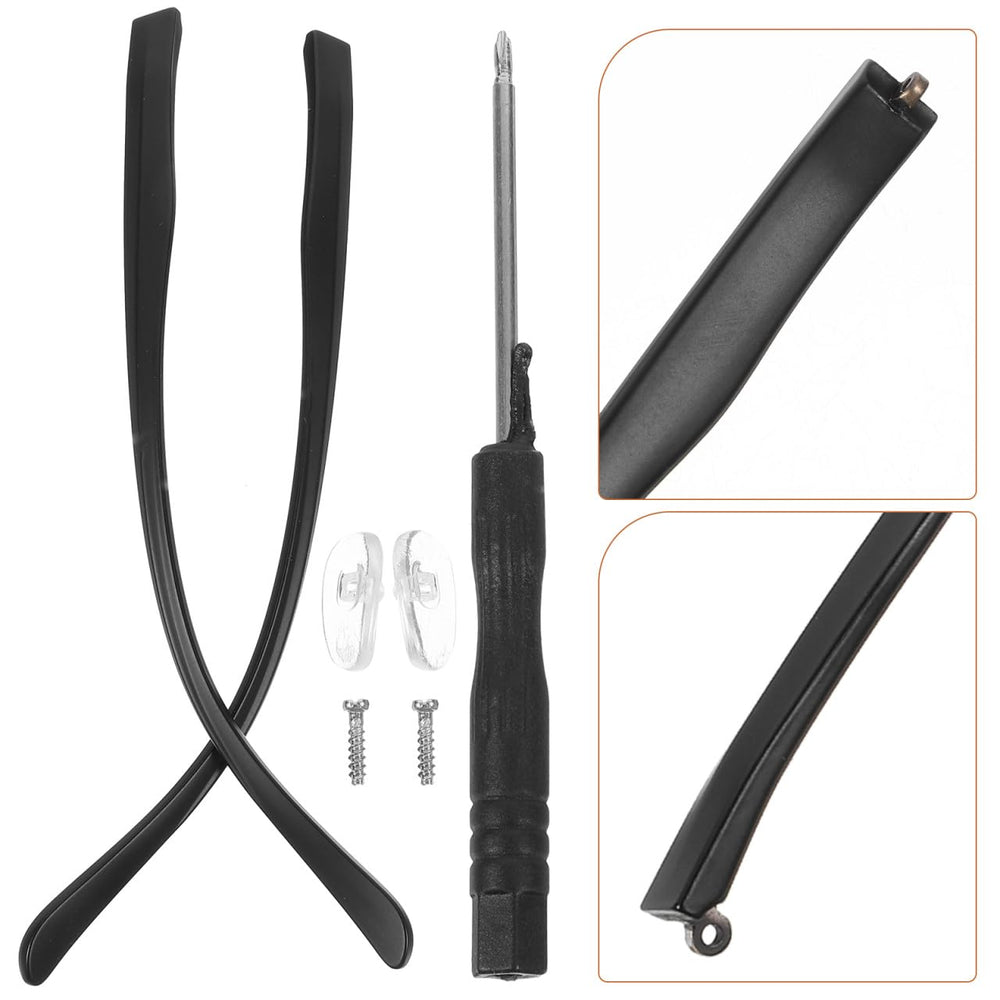 Installation of eyeglasses arm replacement