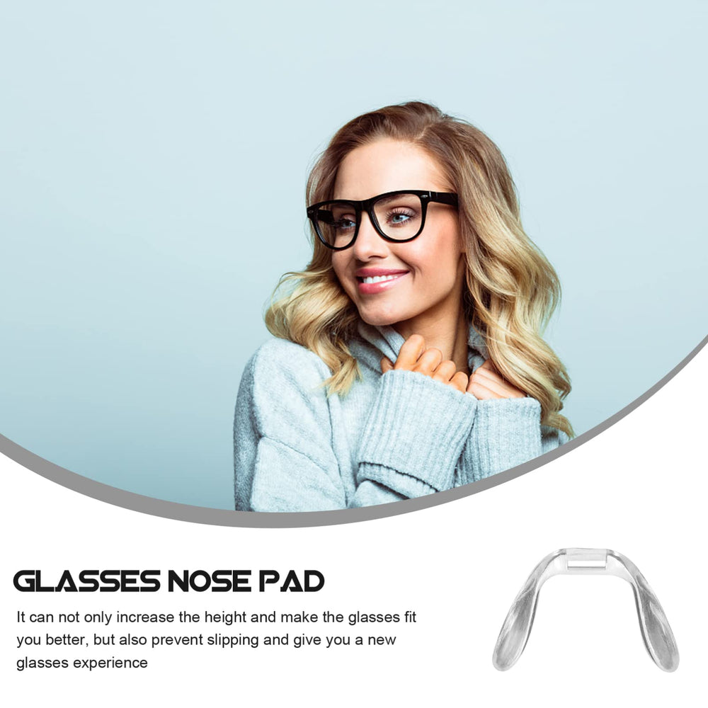 Durable hard plastic nose pads for eyewear