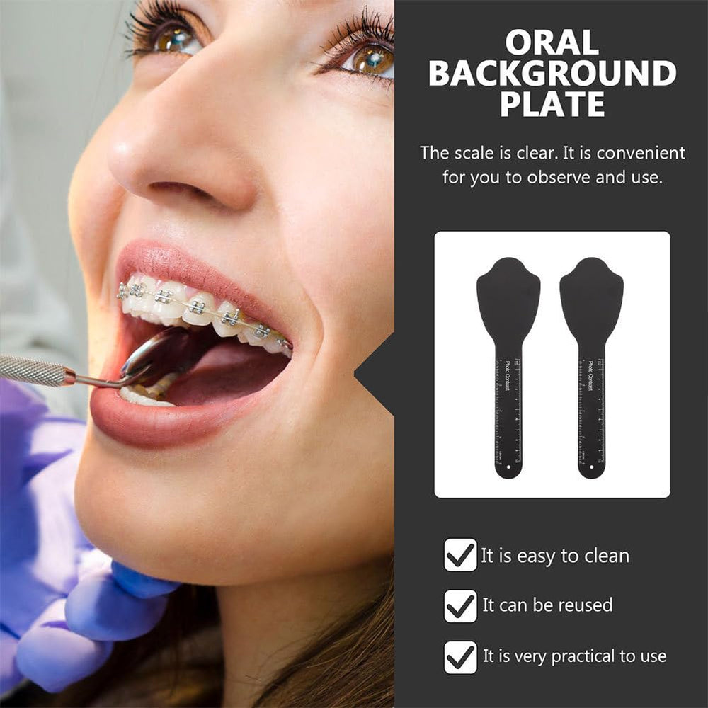 Clear scale on the board for precise dental measurements
