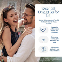 Illustration showing benefits for heart, brain and eyes