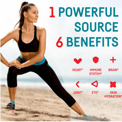 Supports heart, immune, joints, brain, skin, and eye health
