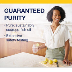 Graphic highlighting heart health benefits of omega-3