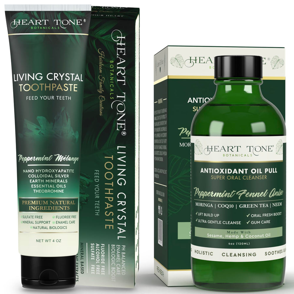 Heart Tone Botanicals hydroxyapatite toothpaste bottle