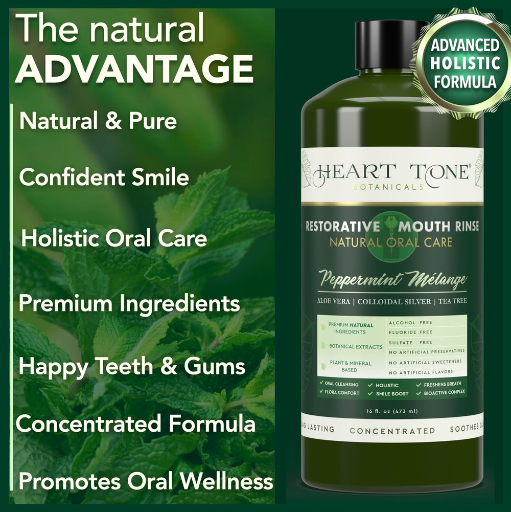 Fluoride-free, alcohol-free mouthwash packaging