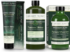 Packaging for Heart Tone Botanicals Oral Care Set