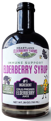 Heartland Organic Elderberry Syrup bottle 26 oz