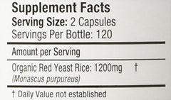 HeartShape Red Yeast Rice bottle label showing 240 count