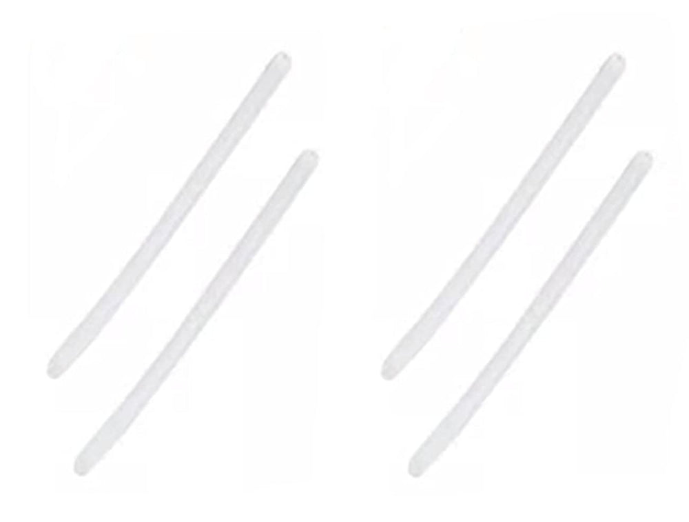 HeCheng HTS016 anti-slip silicone temple ear socks in clear, two pairs