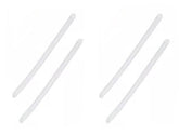 HeCheng HTS016 anti-slip silicone temple ear socks in clear, two pairs