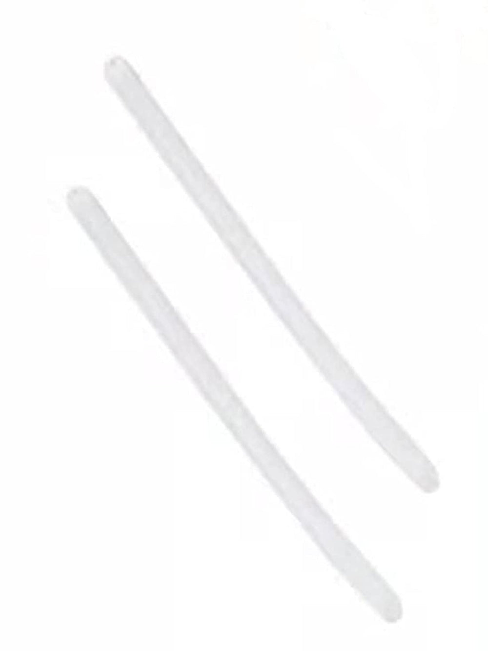 Close-up of anti-slip silicone temple ear socks on eyeglass temple