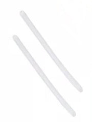 Close-up of anti-slip silicone temple ear socks on eyeglass temple