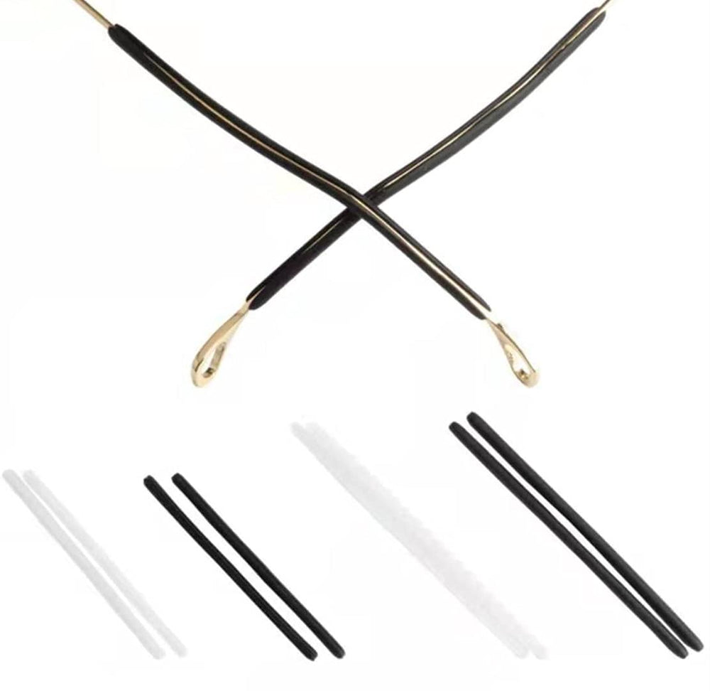 Open side slot design for needle-shaped eyeglass temples