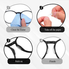 Anti-slip silicone ear grips for glasses behind ears